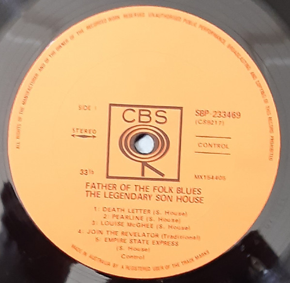 Son House - Father Of Folk Blues | CBS (SBP-233469) - 3 Son House - Father Of Folk Blues | CBS (SBP-233469) - 3