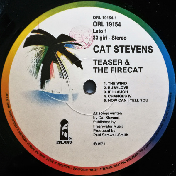 Cat Stevens - Teaser And The Firecat | Island Records (ORL 19154) - 3