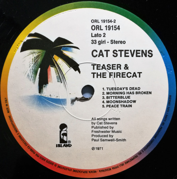 Cat Stevens - Teaser And The Firecat | Island Records (ORL 19154) - 4