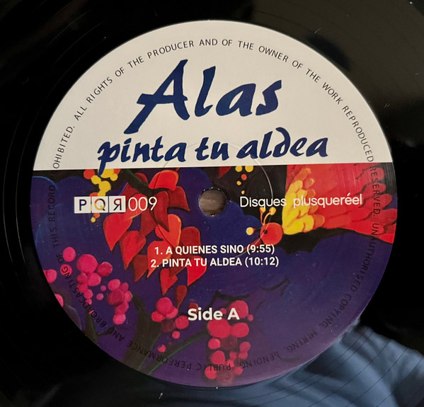 Alas - Pinta Tu Aldea | PQR-Disques plusqueréel (PQR 009) - 3 Alas - Pinta Tu Aldea | PQR-Disques plusqueréel (PQR 009) - 3