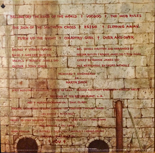 Black Sabbath - Mob Rules | Warner Bros. Records (XBS 3605) - 2 Black Sabbath - Mob Rules | Warner Bros. Records (XBS 3605) - 2