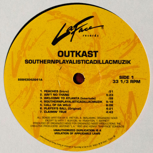 OutKast - Southernplayalisticadillacmuzik | LaFace Records (88843042641) - 4 OutKast - Southernplayalisticadillacmuzik | LaFace Records (88843042641) - 4