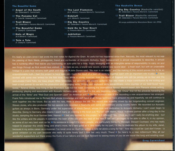 Acoustic Alchemy - The Beautiful Game | Higher Octave Music (HOMCD 48946) - 2