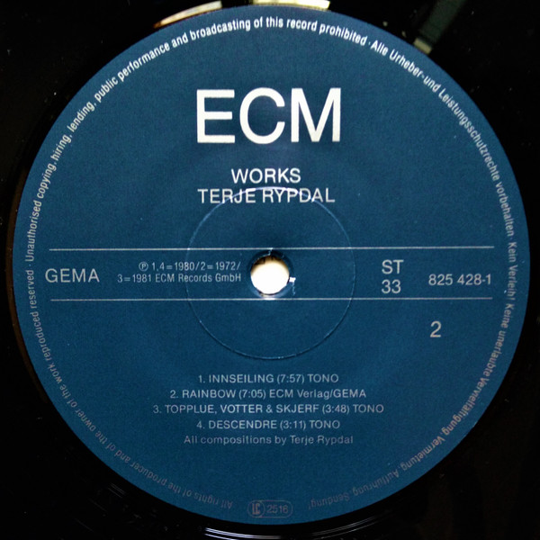 Terje Rypdal - Works | ECM Records (825 428-1) - 2 Terje Rypdal - Works | ECM Records (825 428-1) - 2