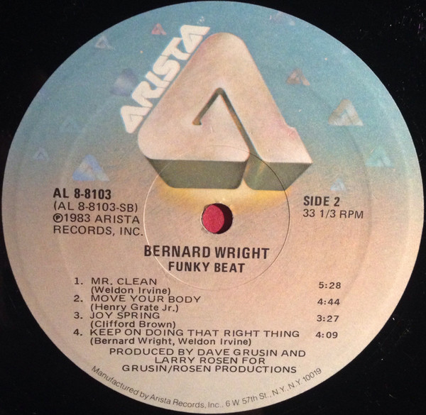 Bernard Wright - Funky Beat | Arista (AL 8-8103) - 4 Bernard Wright - Funky Beat | Arista (AL 8-8103) - 4