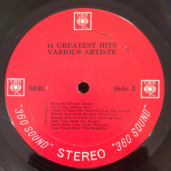 Various - 14 Greatest Hits Various Artistes | CBS (SER 1) - 4 Various - 14 Greatest Hits Various Artistes | CBS (SER 1) - 4