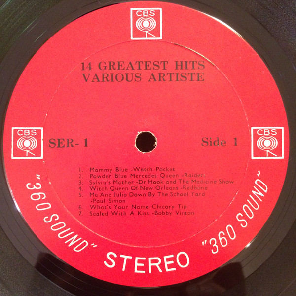 Various - 14 Greatest Hits Various Artistes | CBS (SER 1) - 3 Various - 14 Greatest Hits Various Artistes | CBS (SER 1) - 3