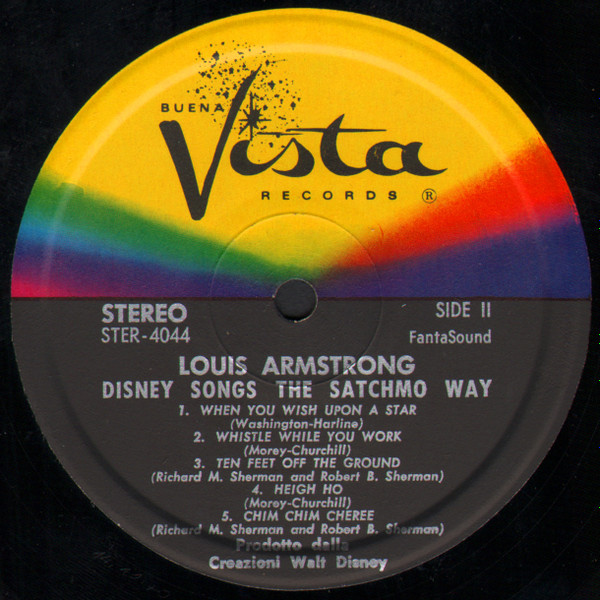 Louis Armstrong - Disney Songs The Satchmo Way | Buena Vista Records (BVS - 4044) - 4 Louis Armstrong - Disney Songs The Satchmo Way | Buena Vista Records (BVS - 4044) - 4