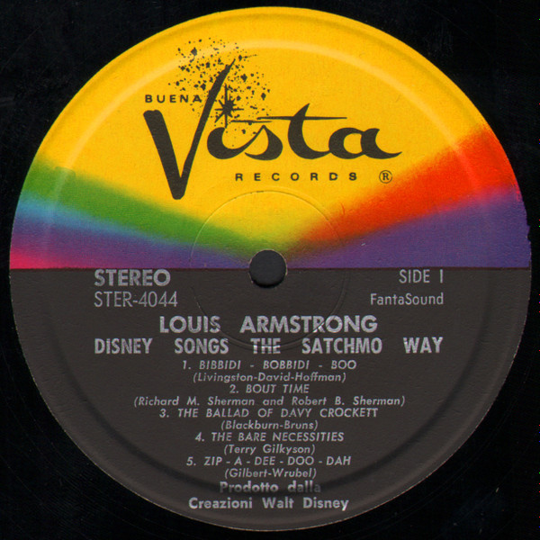 Louis Armstrong - Disney Songs The Satchmo Way | Buena Vista Records (BVS - 4044) - 3 Louis Armstrong - Disney Songs The Satchmo Way | Buena Vista Records (BVS - 4044) - 3