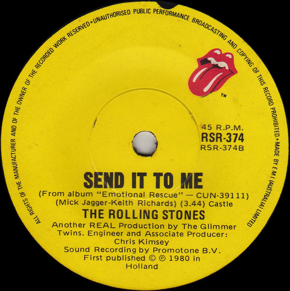 The Rolling Stones - She's So Cold | Rolling Stones Records (RSR-374) - 2 The Rolling Stones - She's So Cold | Rolling Stones Records (RSR-374) - 2