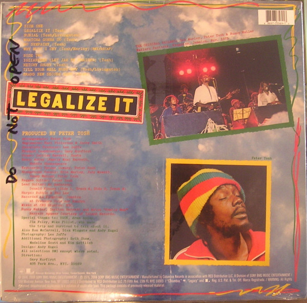 Peter Tosh - Legalize It [Vinyl] | Columbia (88697335691) - 2