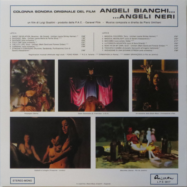 Piero Umiliani - Angeli Bianchi.... Angeli Neri (Colonna Sonora Originale Del Film) | Schema (SCEB921 LP) - 2