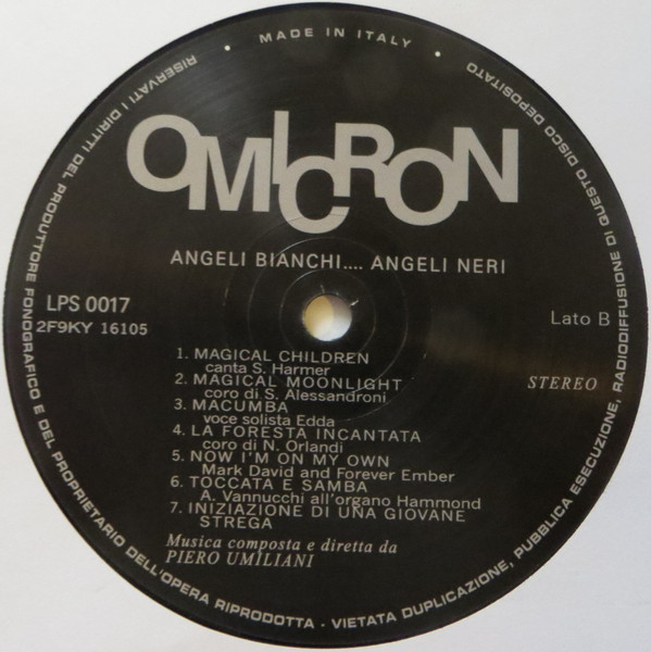 Piero Umiliani - Angeli Bianchi.... Angeli Neri (Colonna Sonora Originale Del Film) | Schema (SCEB921 LP) - 4