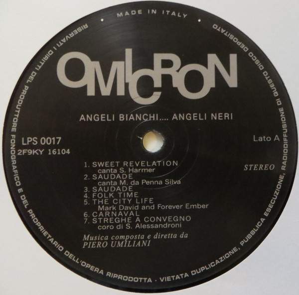 Piero Umiliani - Angeli Bianchi.... Angeli Neri (Colonna Sonora Originale Del Film) | Schema (SCEB921 LP) - 3
