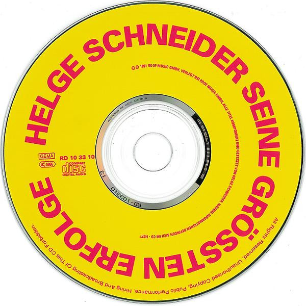 Helge Schneider - Seine Grössten Erfolge | Roof Records (RD 10 33 10) - 4 Helge Schneider - Seine Grössten Erfolge | Roof Records (RD 10 33 10) - 4