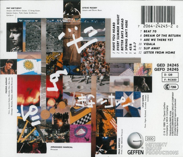 Pat Metheny Group - Letter From Home | Geffen Records (GED 24245) - 2
