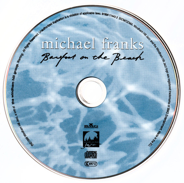 Michael Franks - Barefoot On The Beach | Windham Hill Jazz (01934 11443 2) - 4