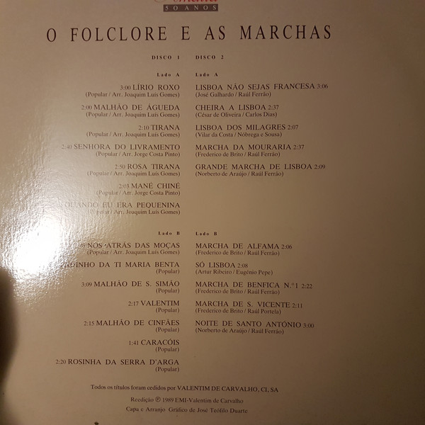Amália Rodrigues - O Folclore E As Marchas | EMI (7936811) - 3