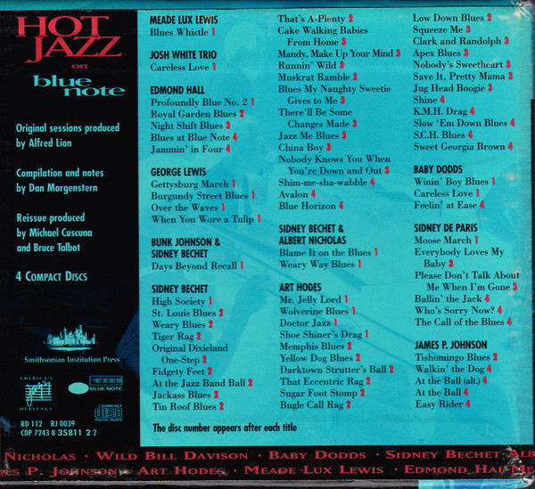 Various - Hot Jazz On Blue Note | Blue Note (CDP 7243 8 35811 2 2) - 2