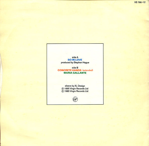 Orchestral Manoeuvres In The Dark - So In Love | Virgin (VS 766/12) - 2