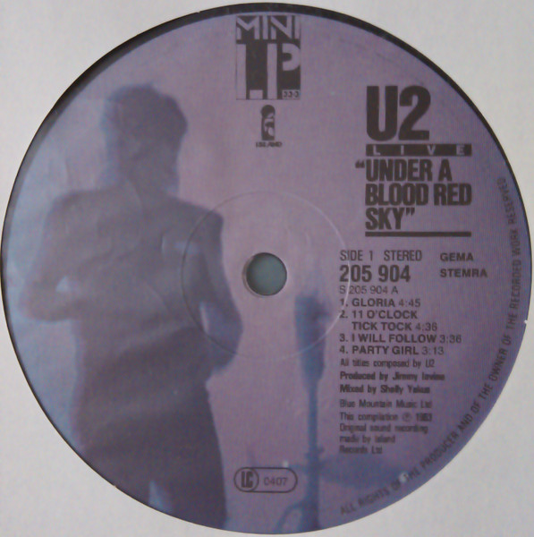 U2 - Live "Under A Blood Red Sky" | Island Records (205 904-270) - 3 U2 - Live "Under A Blood Red Sky" | Island Records (205 904-270) - 3