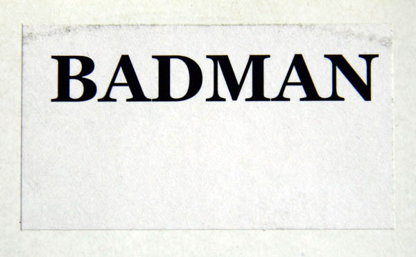 Unknown Artist - Badman | Not On Label (BADMAN 1) - main
