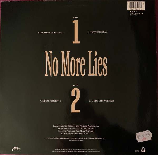 Michel'Le - No More Lies | Ruthless Records (7567-96521-0) - 2 Michel'Le - No More Lies | Ruthless Records (7567-96521-0) - 2
