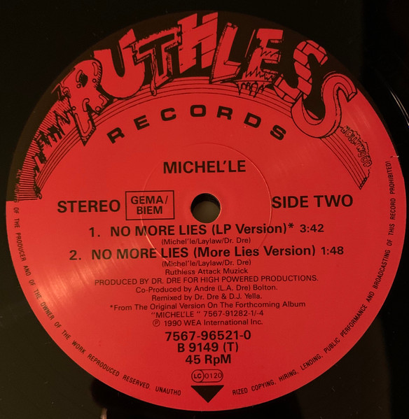 Michel'Le - No More Lies | Ruthless Records (7567-96521-0) - 4 Michel'Le - No More Lies | Ruthless Records (7567-96521-0) - 4