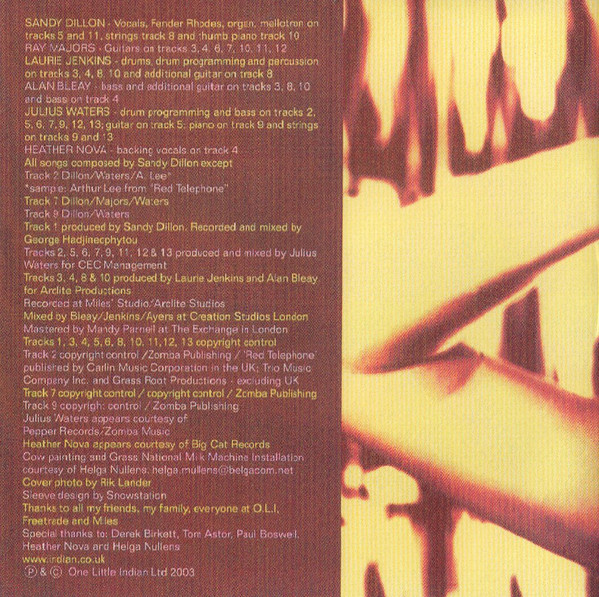 Sandy Dillon - Nobody's Sweetheart | One Little Indian (TPLP367CD) - 3 Sandy Dillon - Nobody's Sweetheart | One Little Indian (TPLP367CD) - 3