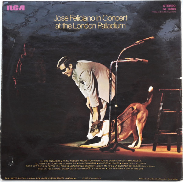 José Feliciano - Alive Alive-o! Live At London Palladium | RCA Victor (SF 8084) - 2 José Feliciano - Alive Alive-o! Live At London Palladium | RCA Victor (SF 8084) - 2