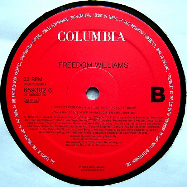 Freedom Williams - Voice Of Freedom | Columbia (659302 6) - 4