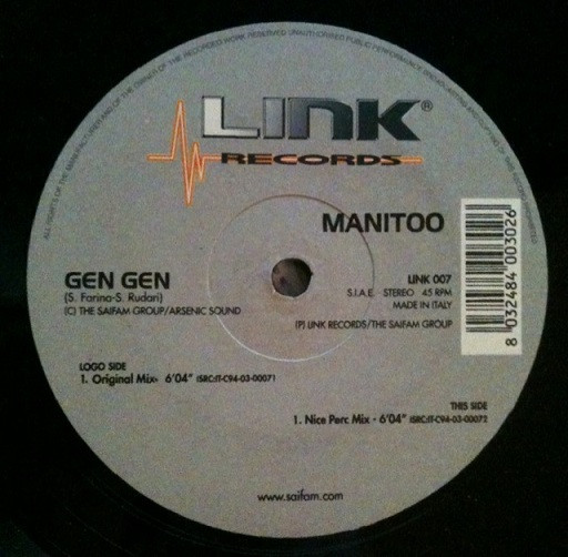 Manitoo - Gen Gen | Link Records (LINK 007)