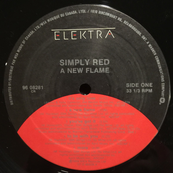Simply Red - A New Flame | Elektra (96 08281) - 3 Simply Red - A New Flame | Elektra (96 08281) - 3