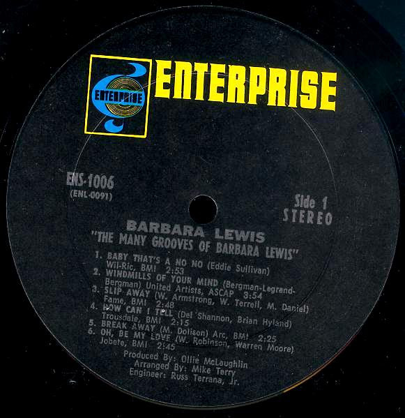 Barbara Lewis - The Many Grooves Of Barbara Lewis | Enterprise (ENS 1006) - 3 Barbara Lewis - The Many Grooves Of Barbara Lewis | Enterprise (ENS 1006) - 3