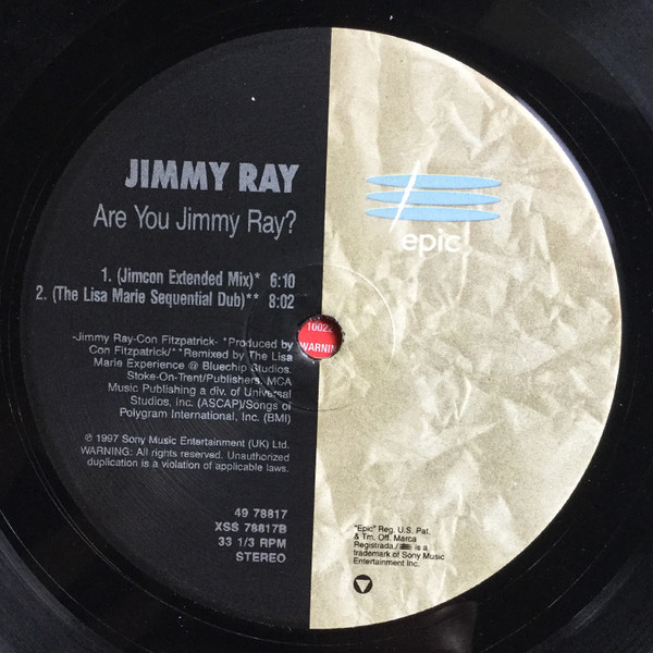Jimmy Ray - Are You Jimmy Ray? | Epic (49 78817) - 4