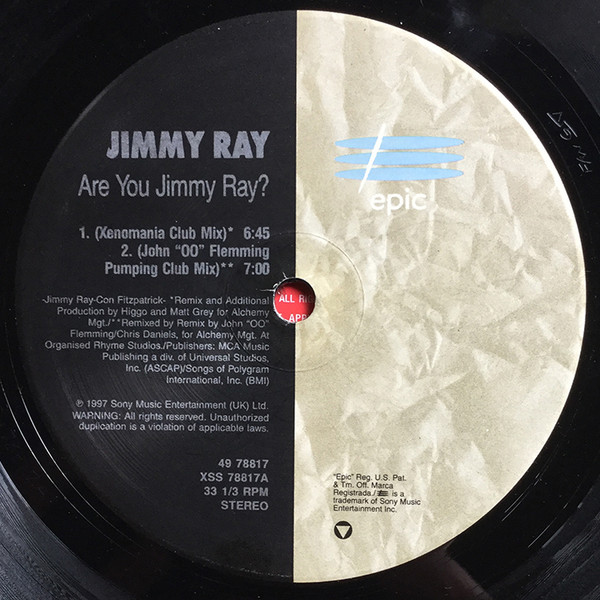 Jimmy Ray - Are You Jimmy Ray? | Epic (49 78817) - 3