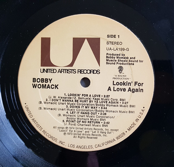 Bobby Womack - Lookin' For A Love Again | United Artists Records (UA-LA199-G) - 3