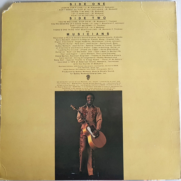 Bobby Womack - Lookin' For A Love Again | United Artists Records (UA-LA199-G) - 2