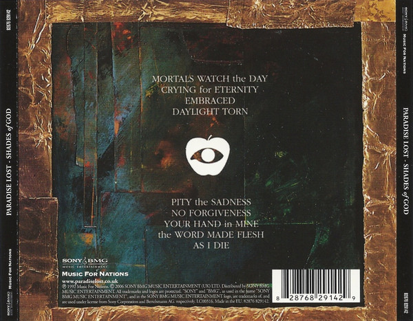 Paradise Lost - Shades Of God | Sony BMG Music Entertainment (82876 829142) - main