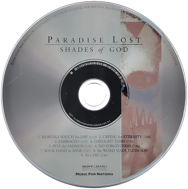 Paradise Lost - Shades Of God | Sony BMG Music Entertainment (82876 829142) - 2