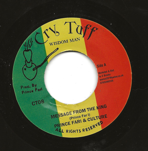 Prince Far I & Culture - Message From The King | Cry Tuff (CT08)