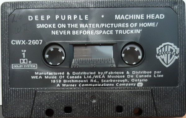 Deep Purple - Machine Head [Cassette] | Warner Bros. Records (CWX-2607) - 3