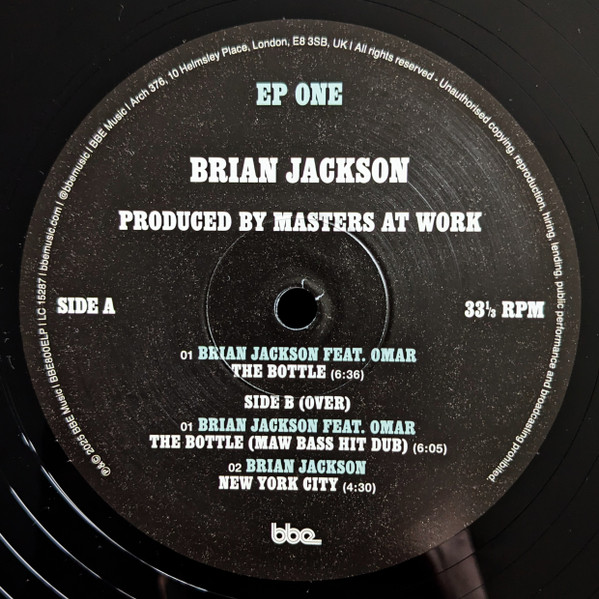 Brian Jackson Feat. Omar / Rich Medina - EP One | BBE (BBE800ELP) - 3 Brian Jackson Feat. Omar / Rich Medina - EP One | BBE (BBE800ELP) - 3