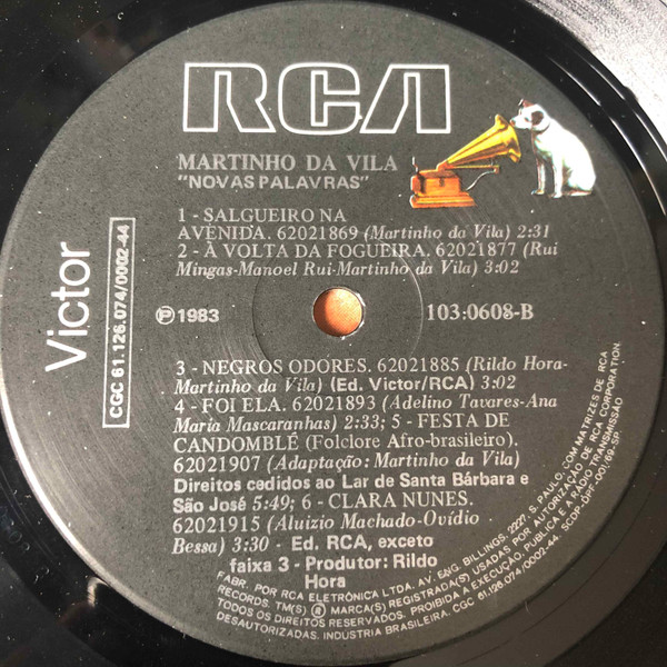 Martinho Da Vila - Novas Palavras | RCA Victor (103.0608) - 4 Martinho Da Vila - Novas Palavras | RCA Victor (103.0608) - 4