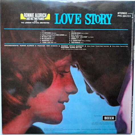 Ronnie Aldrich And His Two Pianos - Love Story | Decca (PFS 334222) - 2