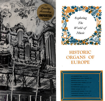 Various - Historic Organs Of Europe | Peerless (EXP 5)