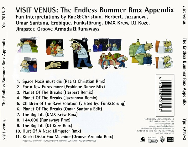 Visit Venus - The Endless Bummer Rmx Appendix | Yo Mama's Recording (Yps 7018-2) - 2
