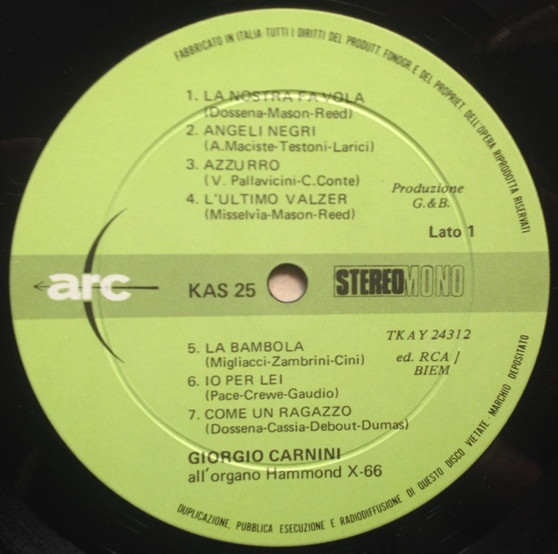 Giorgio Carnini - All'Organo Hammond X-66 | Arc (KAS 25) - 3 Giorgio Carnini - All'Organo Hammond X-66 | Arc (KAS 25) - 3