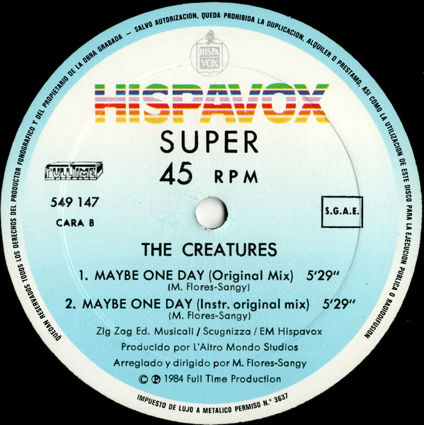 The Creatures - Maybe One Day | Hispavox (549 147) - 4