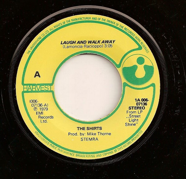 The Shirts - Laugh And Walk Away | Harvest (1A 006-07136) - 3 The Shirts - Laugh And Walk Away | Harvest (1A 006-07136) - 3